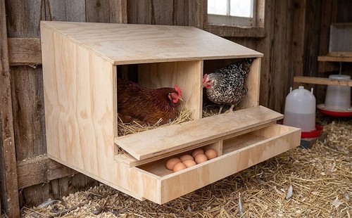 Nido doppio galline - , ovaiole